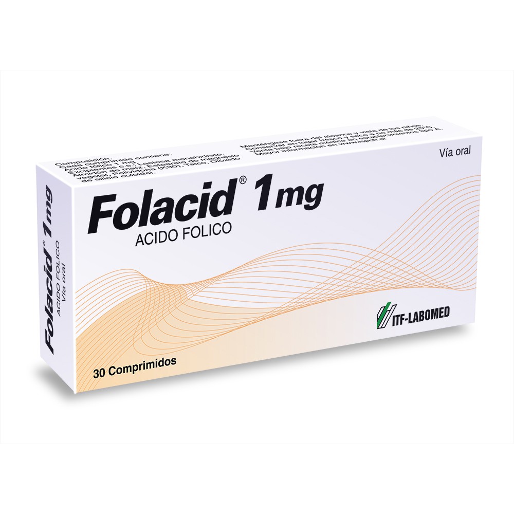 Acido Folico 1 mg x 30 Comprimidos